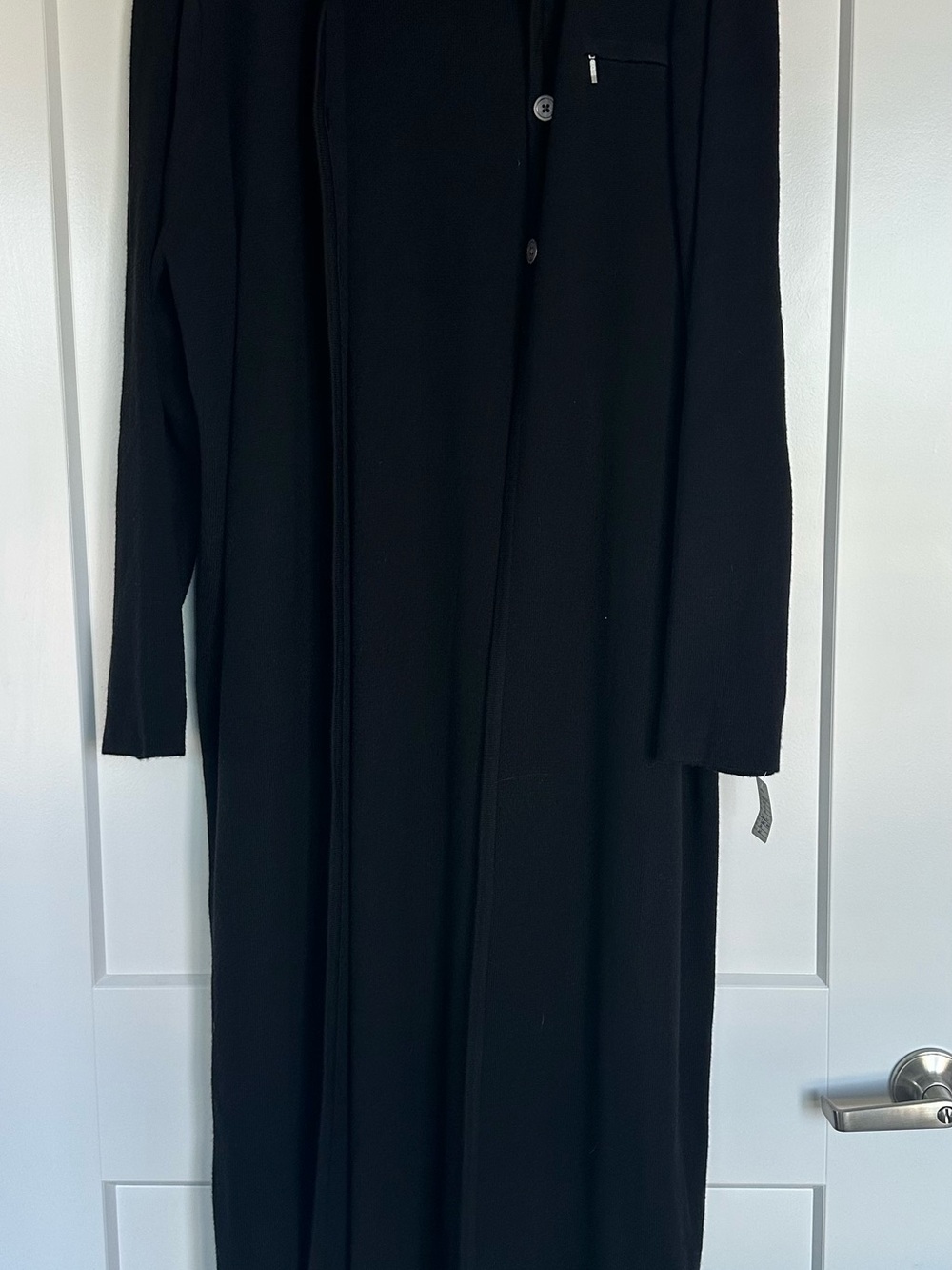 Ewear Black Longline Women's Coat